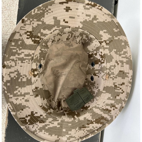 MIL-Type -J-44320 HAT SUN HOT WEATHER VENTED MILITARY TYPE II DESERT 7 3/4 - Picture 7 of 7